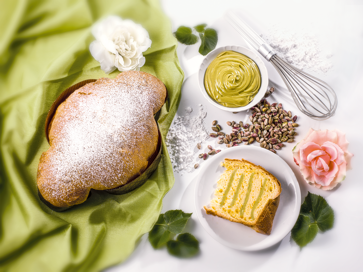 Colomba de pascua Albertengo rellena de pistacho
