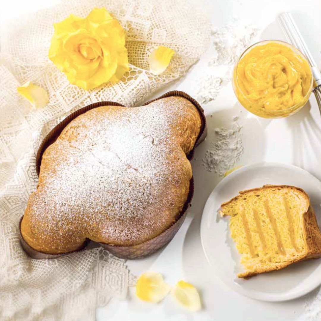 Colomba Bigné rellena de crema pastelera Astuccio