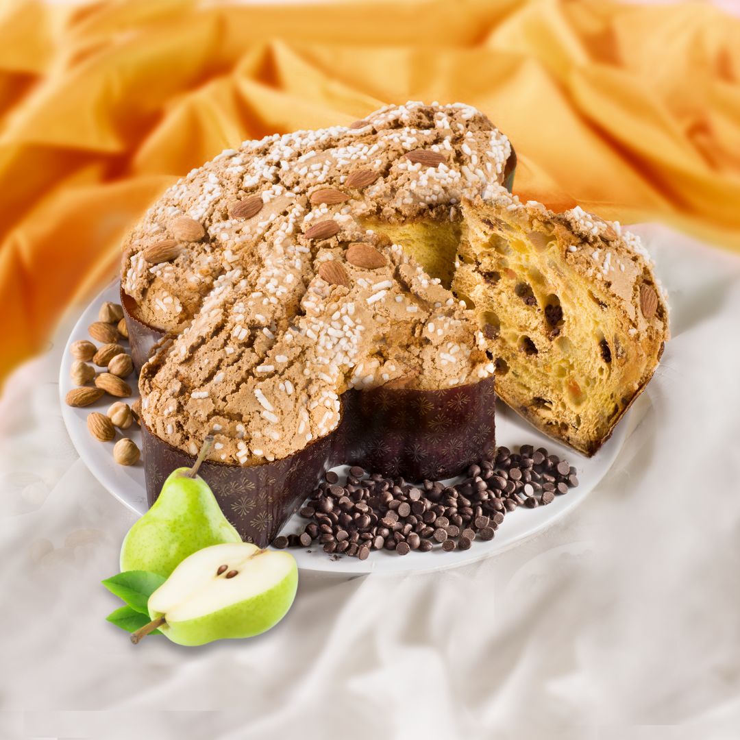 Colomba Piemonte pera y chocolate incarto