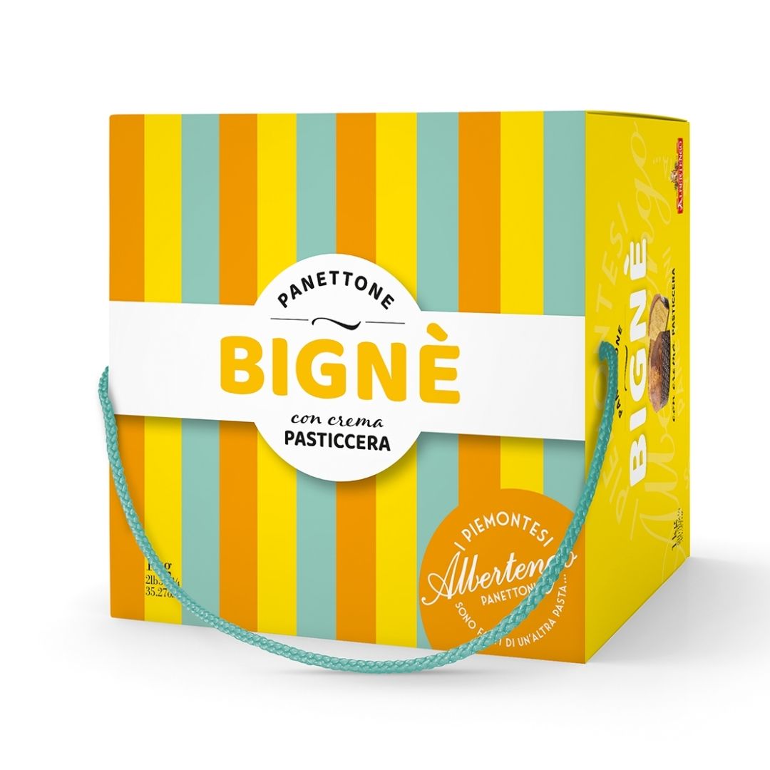 Panettone relleno de crema de bignè astuccio