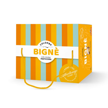 Colomba Bigné rellena de crema pastelera Astuccio