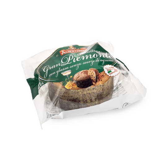 Albertengo España - Mini panettone Albertego Gran Piemonte al Moscato 110g - www.albertengospain.com - Tienda online. Envíos a España. Envíos gratis a partir de 90€. El mejor panettone Italiano. 