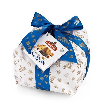 Albertengo España - Albertengo Panettone Antica Ricertta incarto 1Kg - www.albertengospain.com - Tienda online. Envíos a España. Envíos gratis a partir de 90€. El mejor panettone Italiano. 