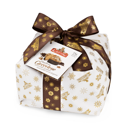 Albertengo España - Albertengo Panettone de chocolate incarto 1 Kg - www.albertengospain.com - Tienda online. Envíos a España. Envíos gratis a partir de 90€. El mejor panettone Italiano. 