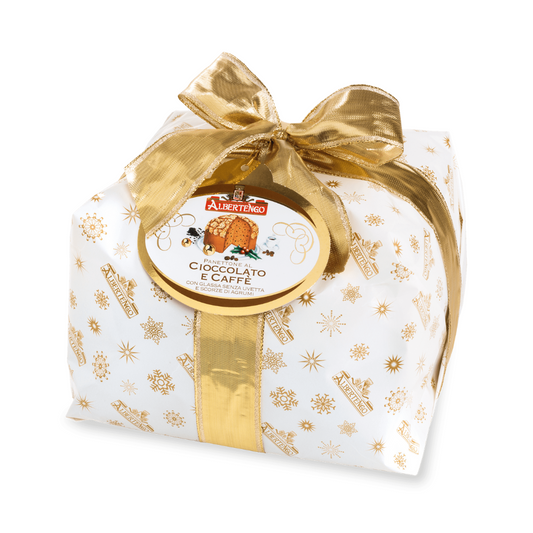 Albertengo España - Albertengo Panettone de chocolate y café incarto 1Kg - www.albertengospain.com - Tienda online. Envíos a España. Envíos gratis a partir de 90€. El mejor panettone Italiano. 